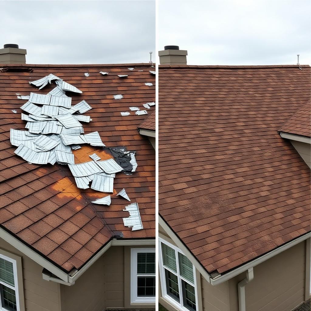 Before and after: Hail Damage — Insurance Claim